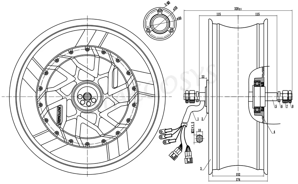 مجموعة تحويل الدراجة النارية ا - مراجعة 12000W Electric Motorcycle Hub Motor وسعره