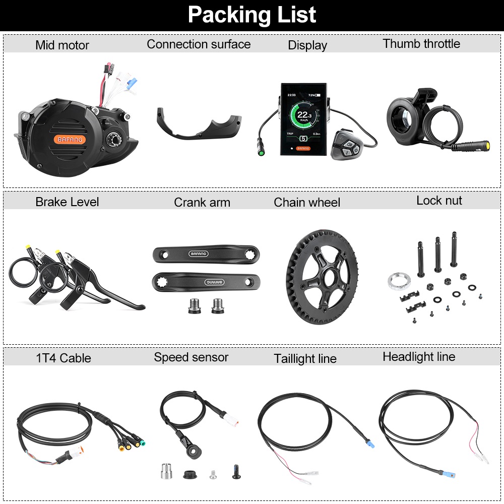 مجموعة تحويل دراجة كهربائية لل - مراجعة Mid Drive Conversion Kit 1000W وسعره